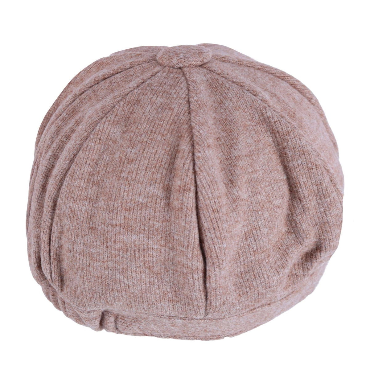 David & Young Women's Brushed Knit Jersey Cabbie Hat - Beige