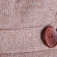 David & Young Women's Brushed Knit Jersey Cabbie Hat - Beige