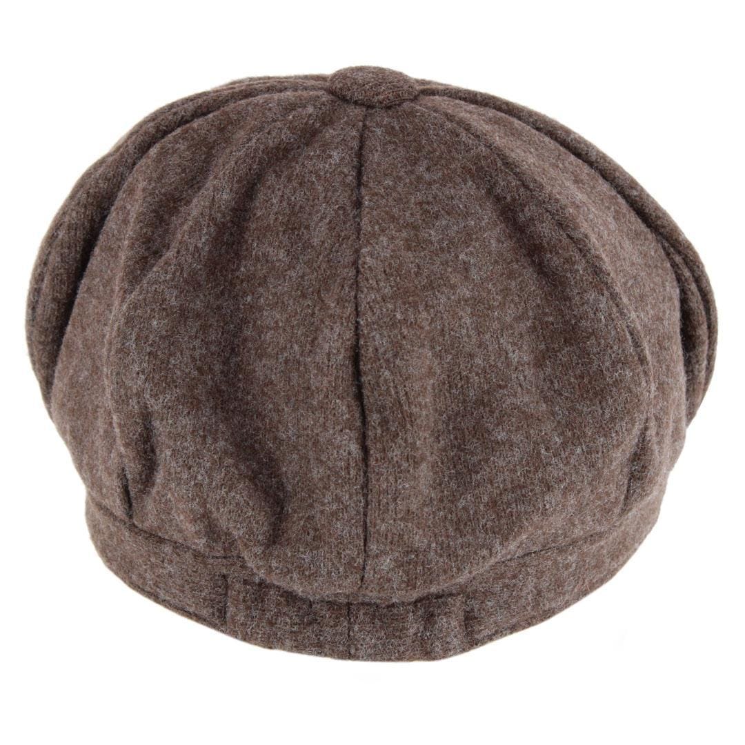 David & Young Women's Brushed Knit Jersey Cabbie Hat - Brown
