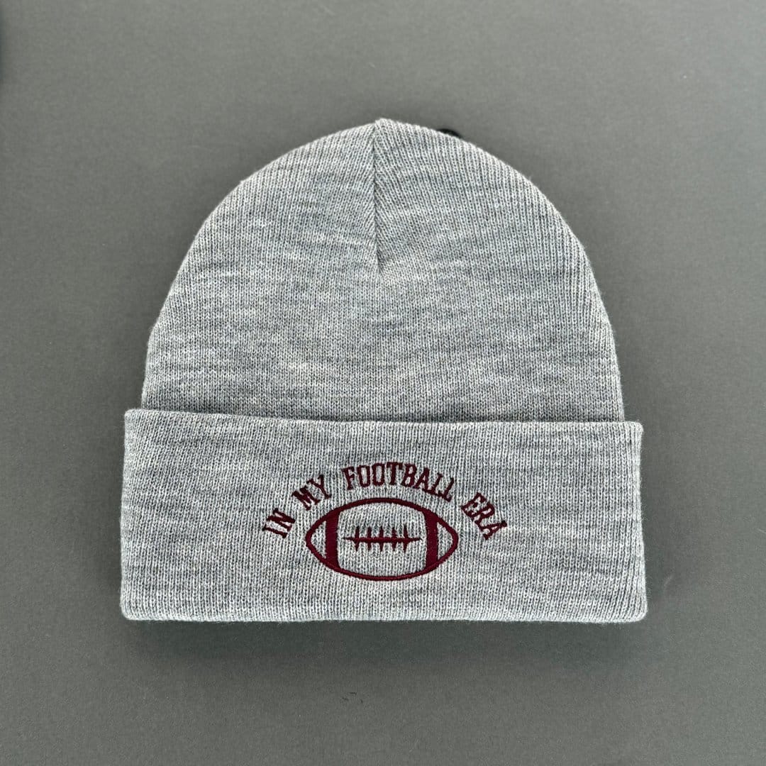 David & Young Women's In My Football Era Beanie Hat - Grey