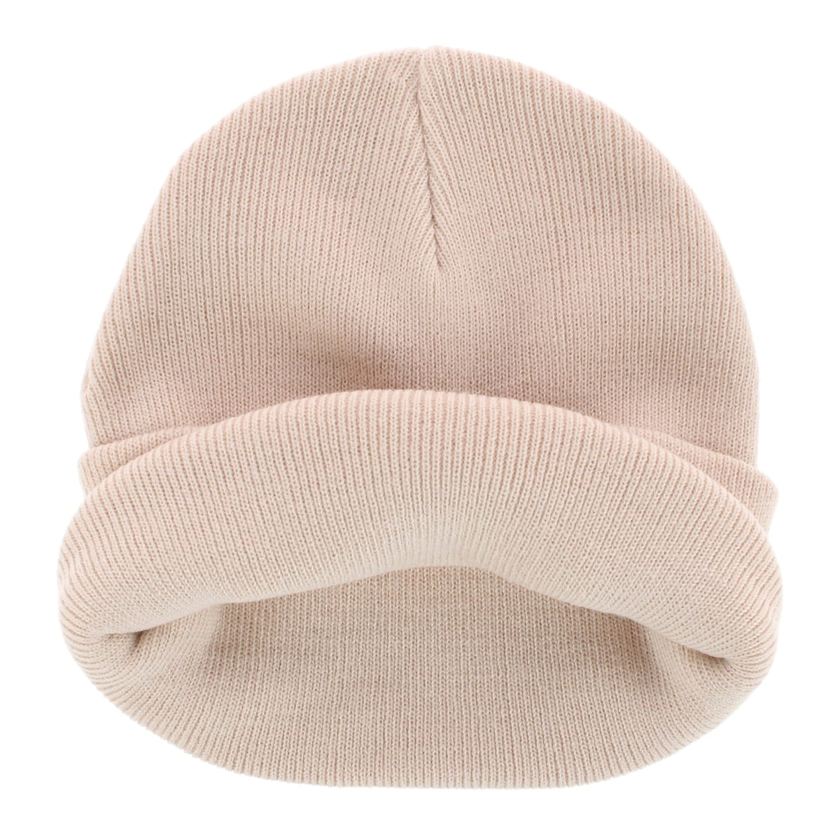 David & Young Women's Teddy Bear Embroidery Knit Winter Beanie Hat - Beige