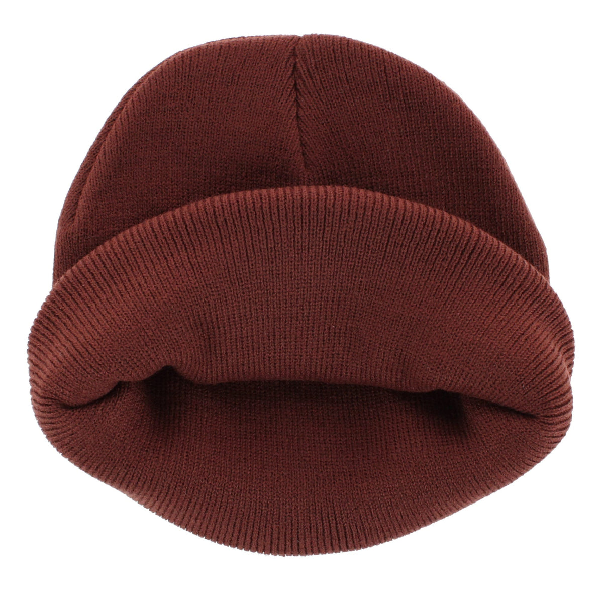 David & Young Women's Teddy Bear Embroidery Knit Winter Beanie Hat - Brown