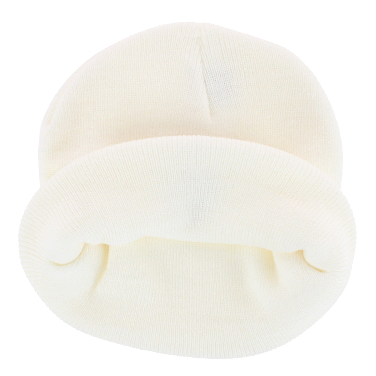 David & Young Women's Teddy Bear Embroidery Knit Winter Beanie Hat - Off White