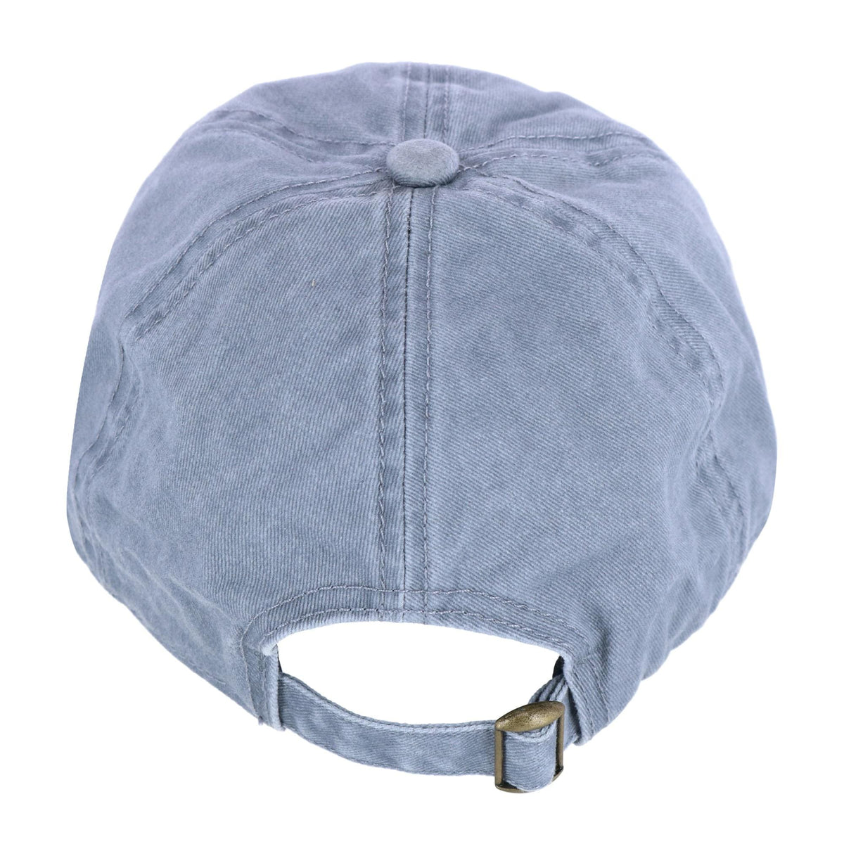 David & Young Women's Blessed Embroidered Denim Baseball Cap Hat - Grey