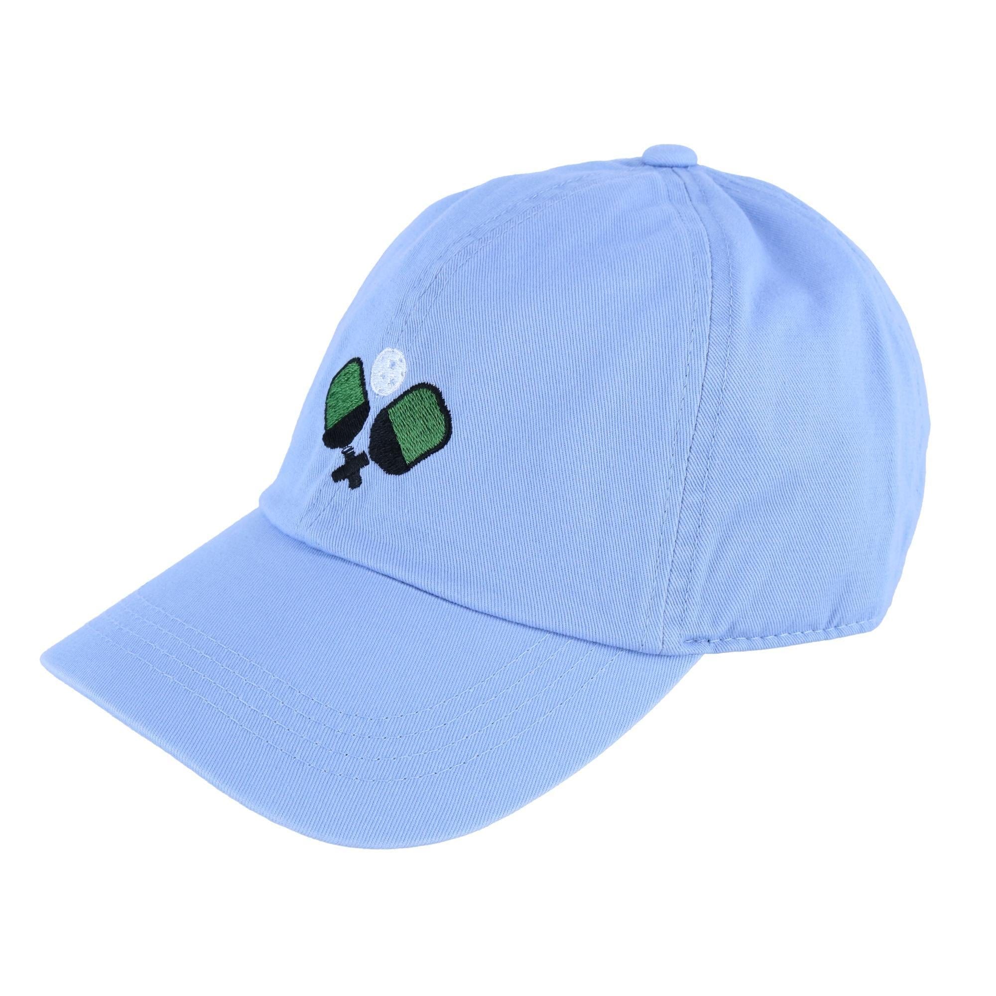 David & Young Women's Embroidered Pickleball Washed Baseball Cap - Light Blue