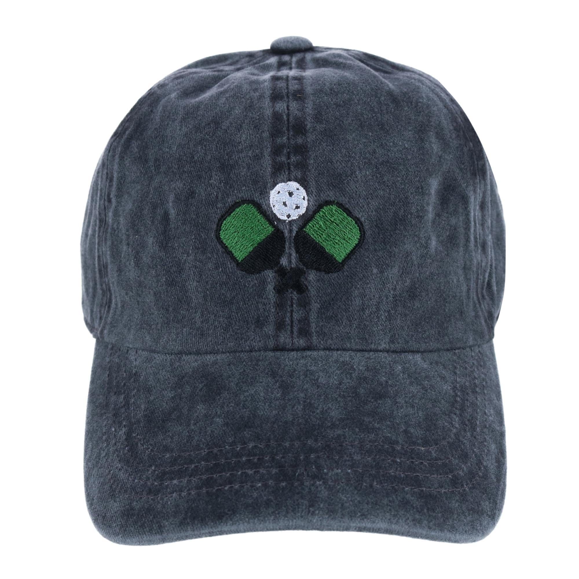 David & Young Women's Embroidered Pickleball Washed Baseball Cap - Women's Embroidered Pickleball Washed Baseball Cap