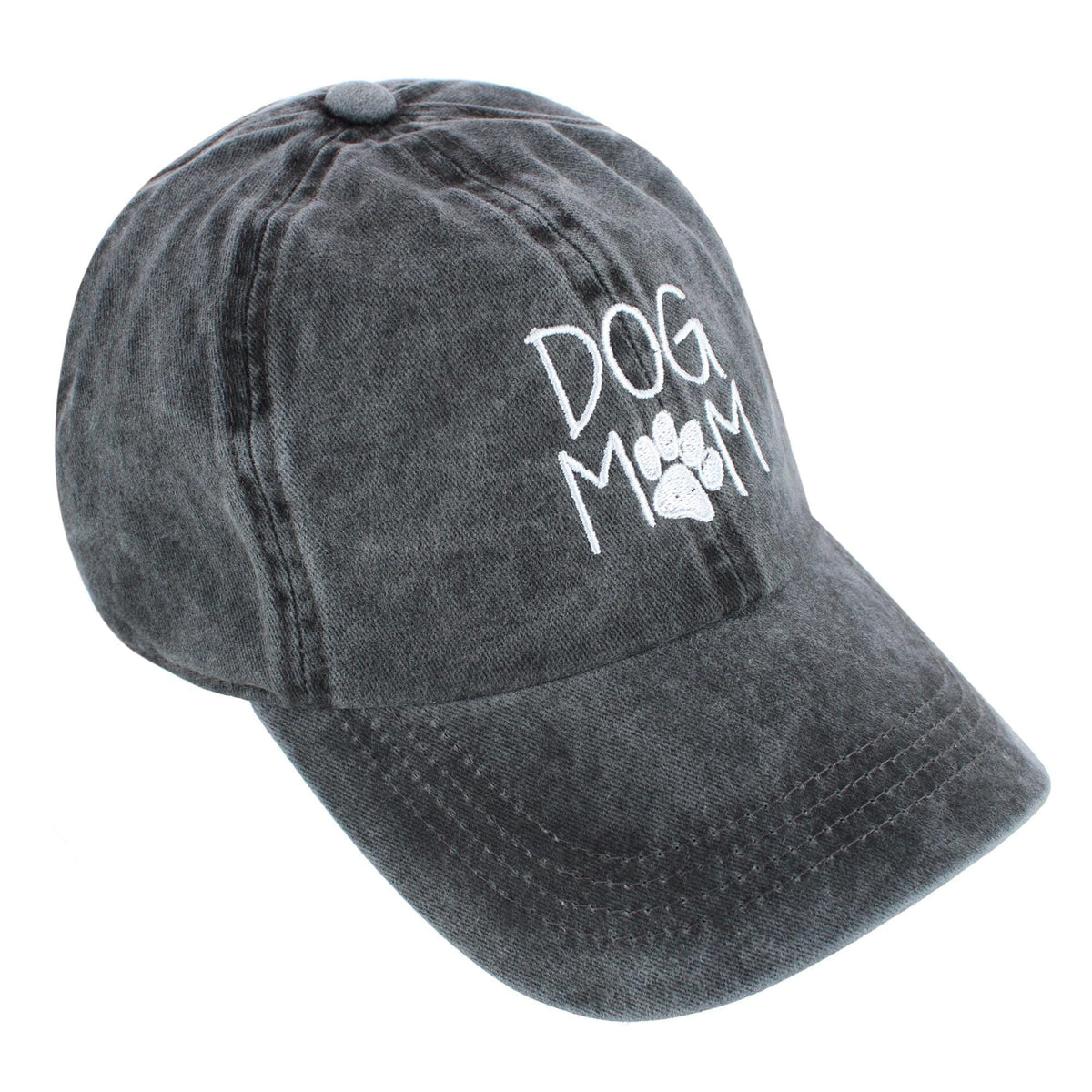 David & Young Women's Dog Mom Embroidered Baseball Cap - Black