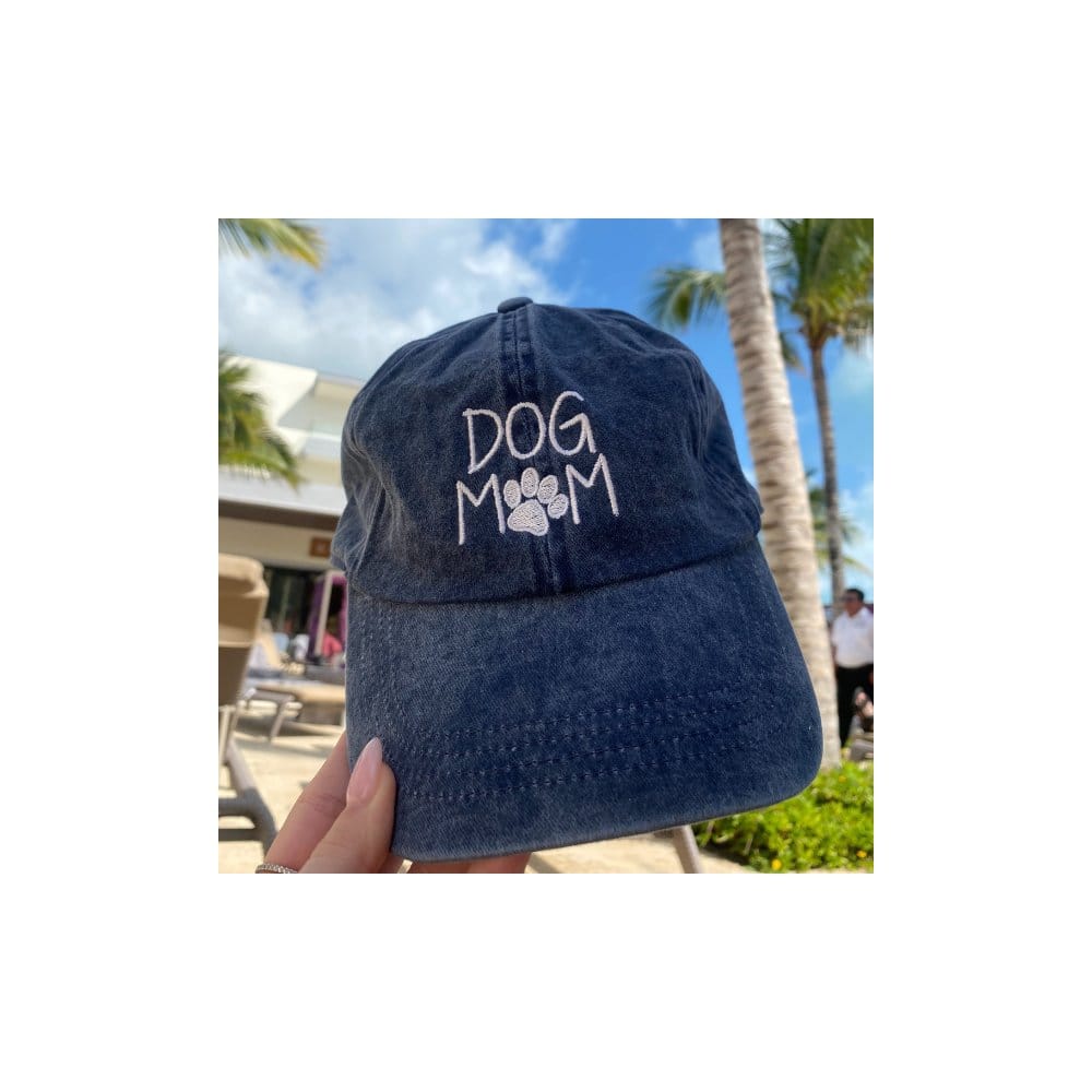 David & Young Women's Dog Mom Embroidered Baseball Cap - Navy