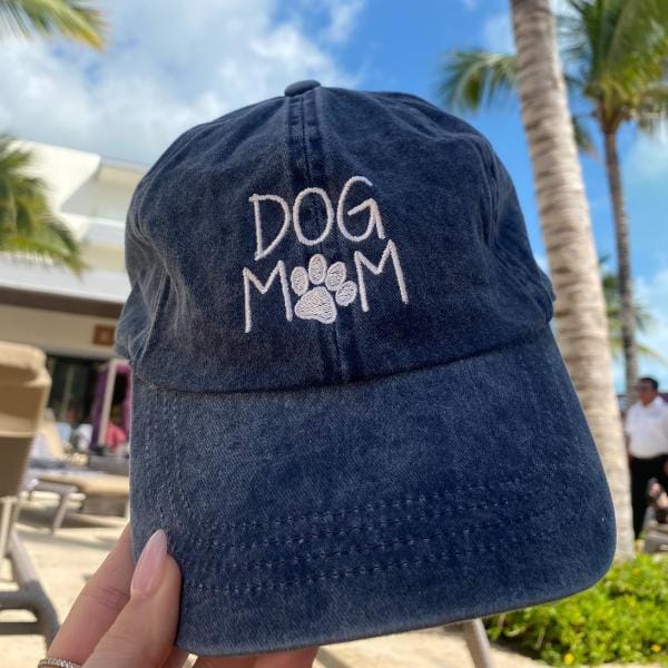 David & Young Women's Dog Mom Embroidered Baseball Cap - Navy