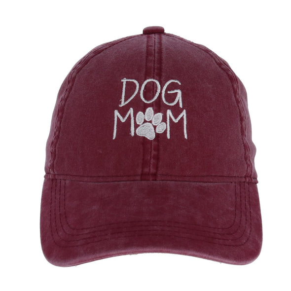 Women's Dog Mom Embroidered Baseball Cap