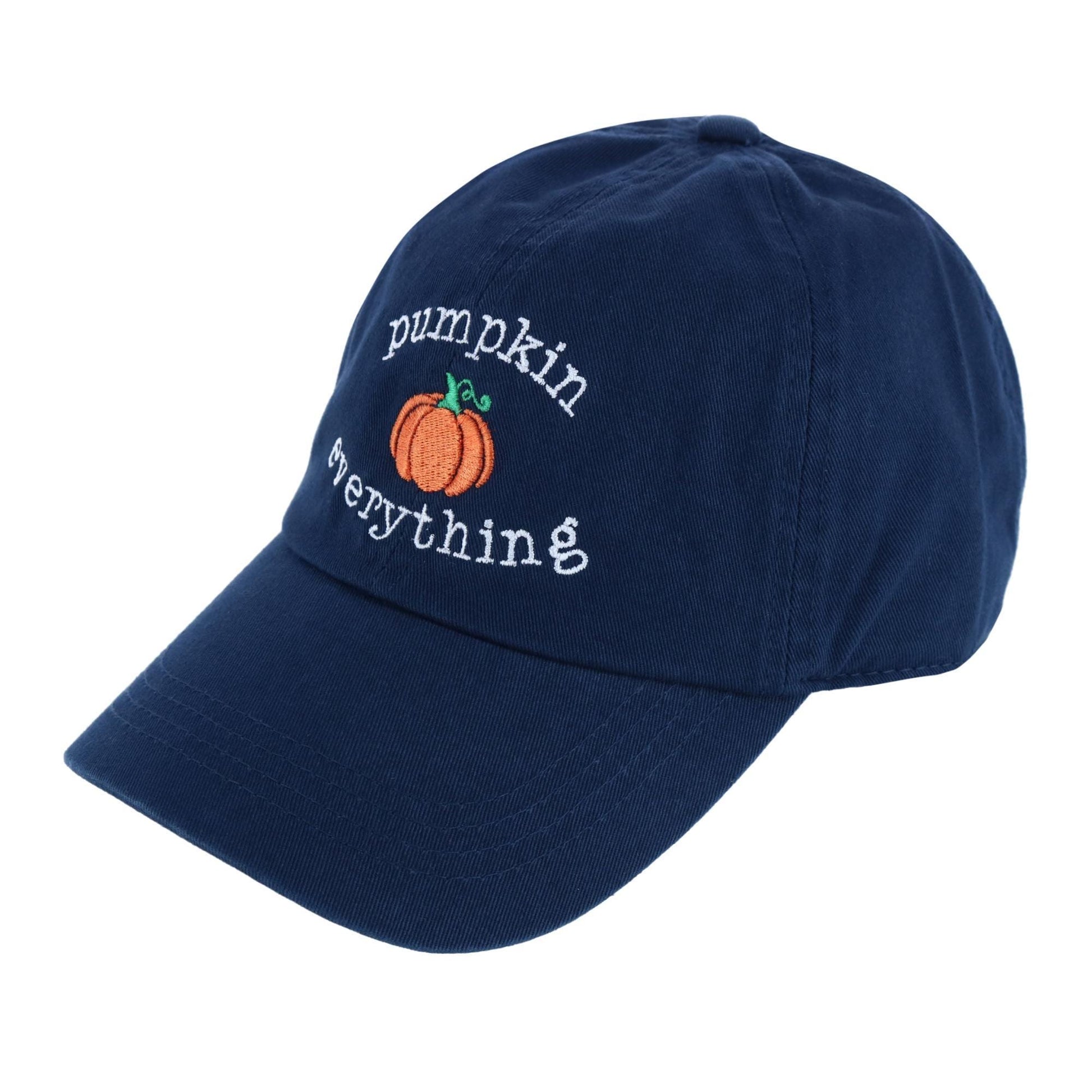 David & Young Women's Pumpkin Everything Stone Washed Baseball Cap - Navy
