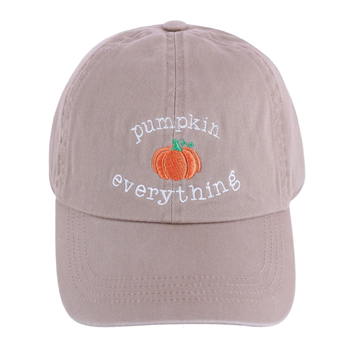 David & Young Women's Pumpkin Everything Stone Washed Baseball Cap - Taupe