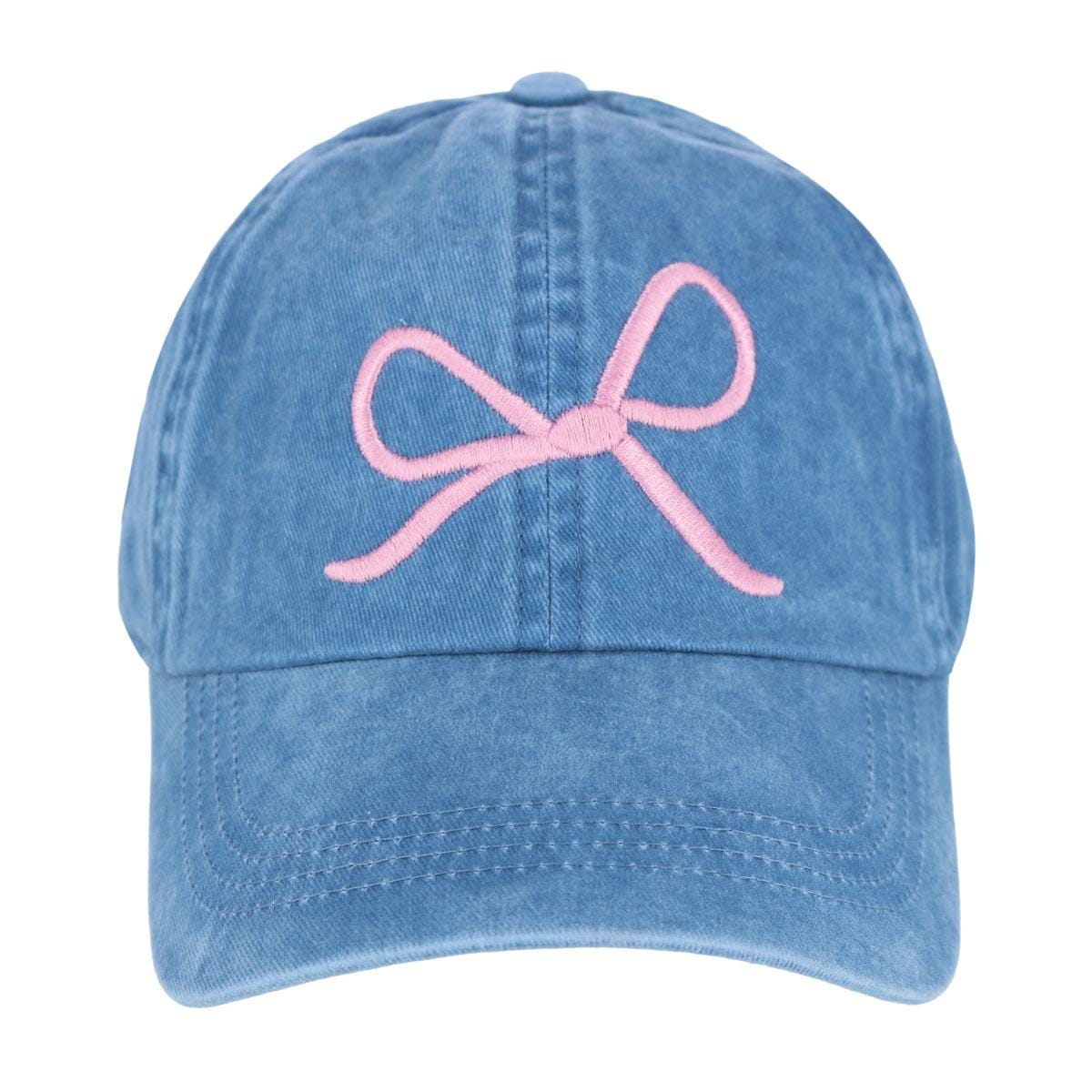 David & Young Women's Delicate Bow Baseball Cap - Denim