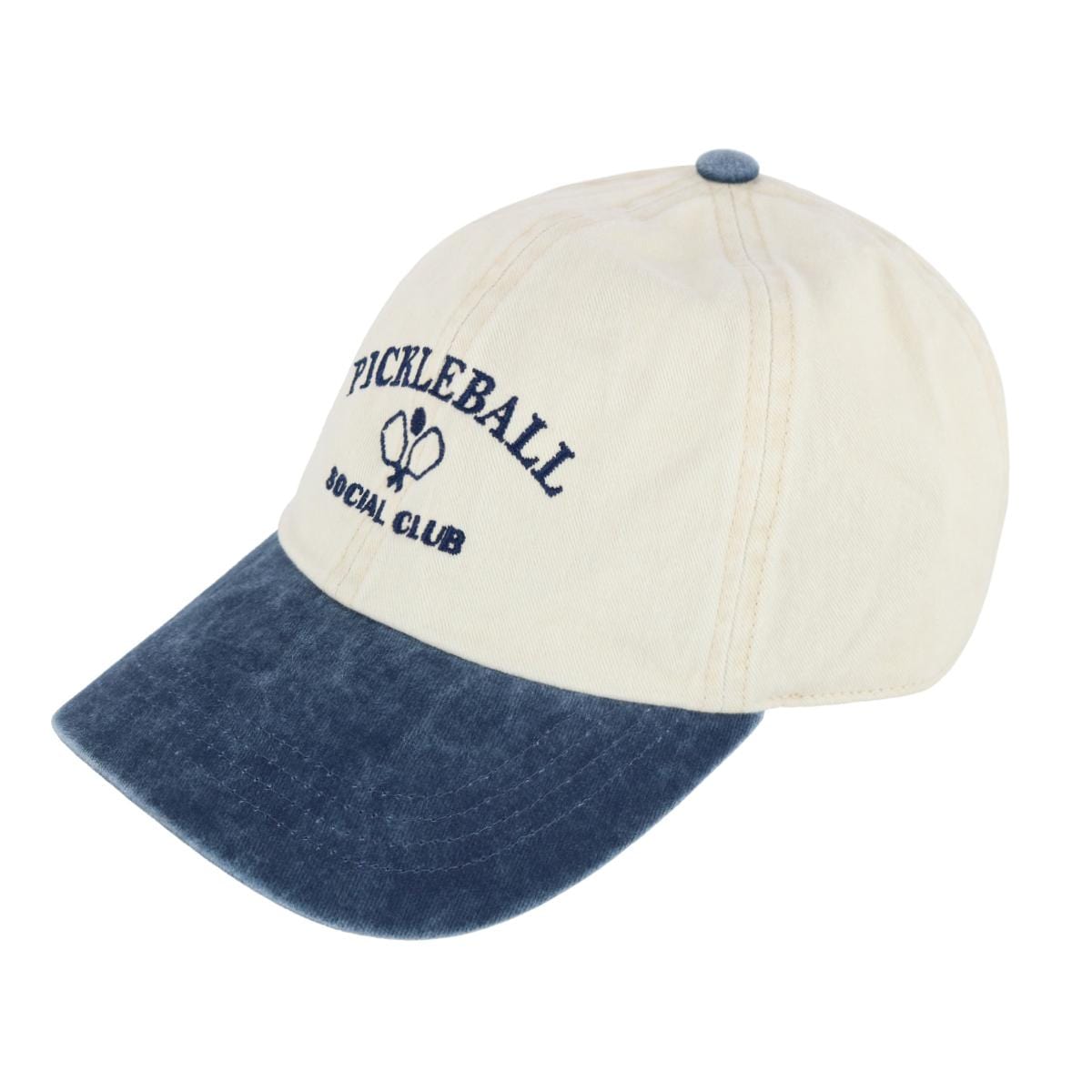 David & Young Unisex Pickleball Social Club Two Toned Baseball Hat - Navy