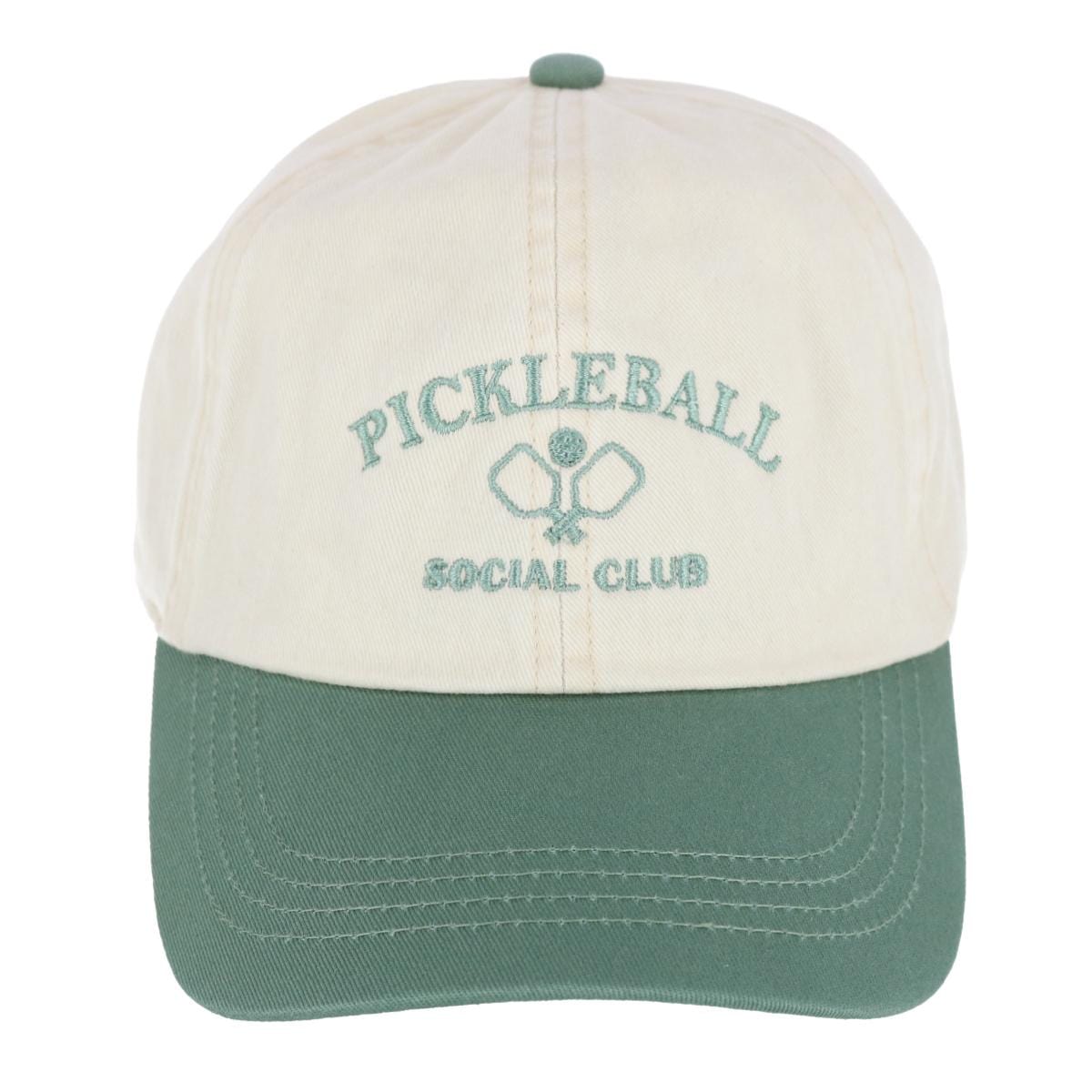 David & Young Unisex Pickleball Social Club Two Toned Baseball Hat - Sage