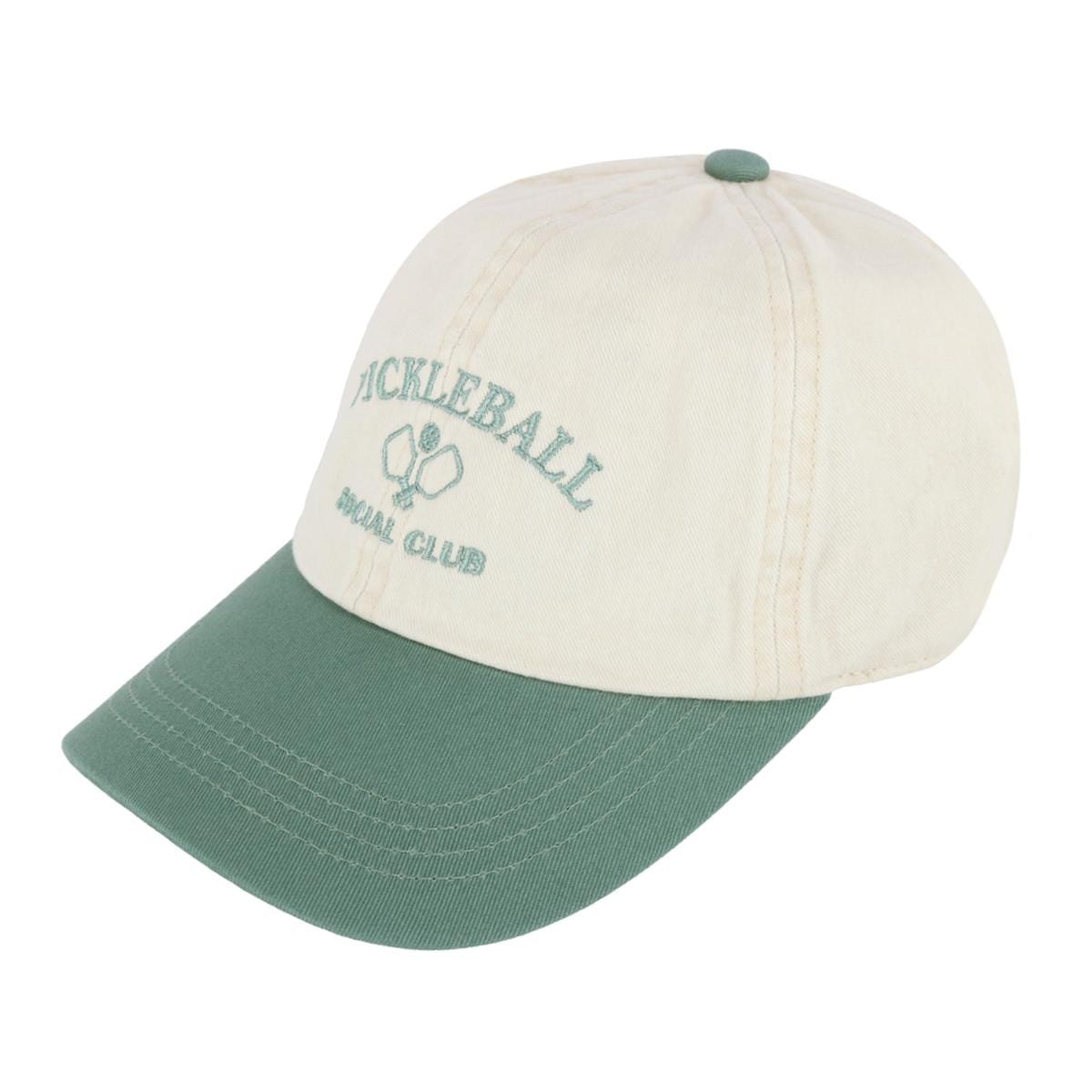 David & Young Unisex Pickleball Social Club Two Toned Baseball Hat - Sage