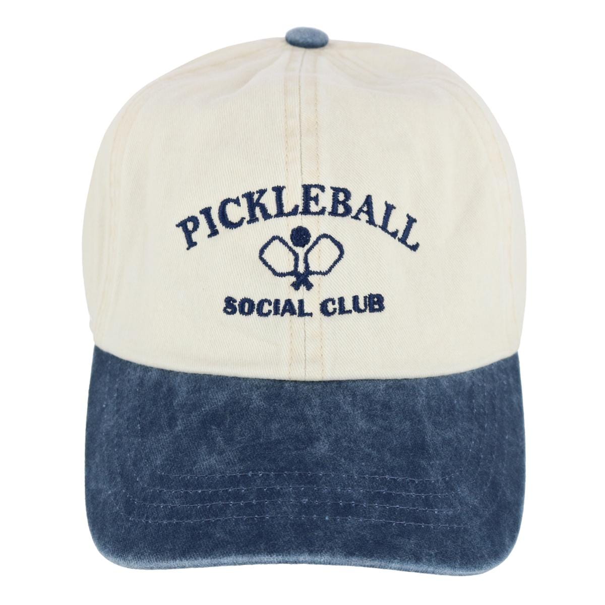 David & Young Unisex Pickleball Social Club Two Toned Baseball Hat - Unisex Pickleball Social Club Two Toned Baseball Hat