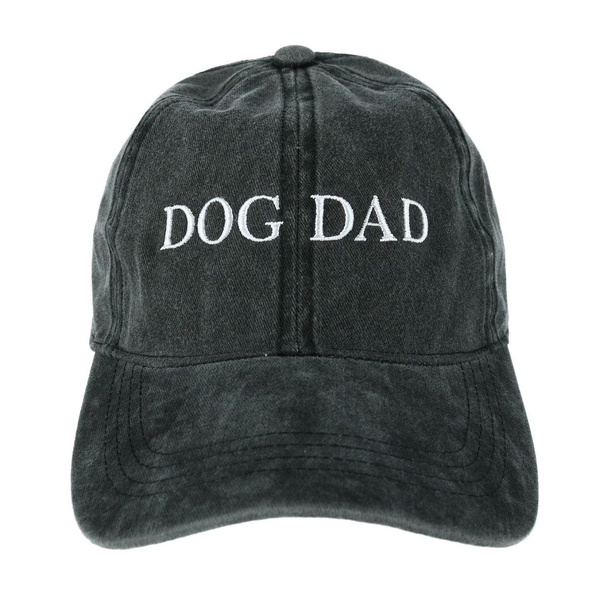 David & Young Men's Washed Cotton Dog Dad Baseball Cap - Black