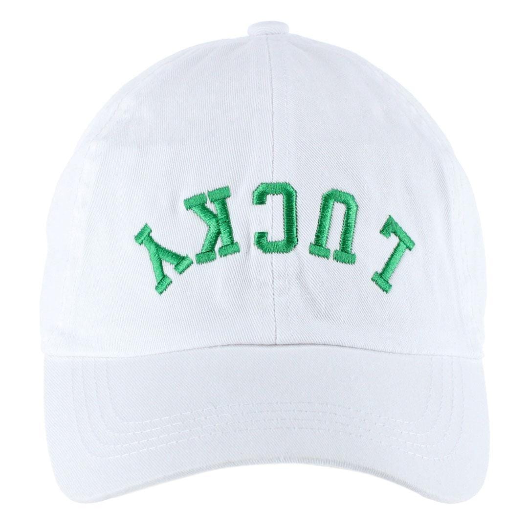 CTM® Unisex Lucky Upside Down Embroidered Baseball Cap - Unisex Lucky Upside Down Embroidered Baseball Cap