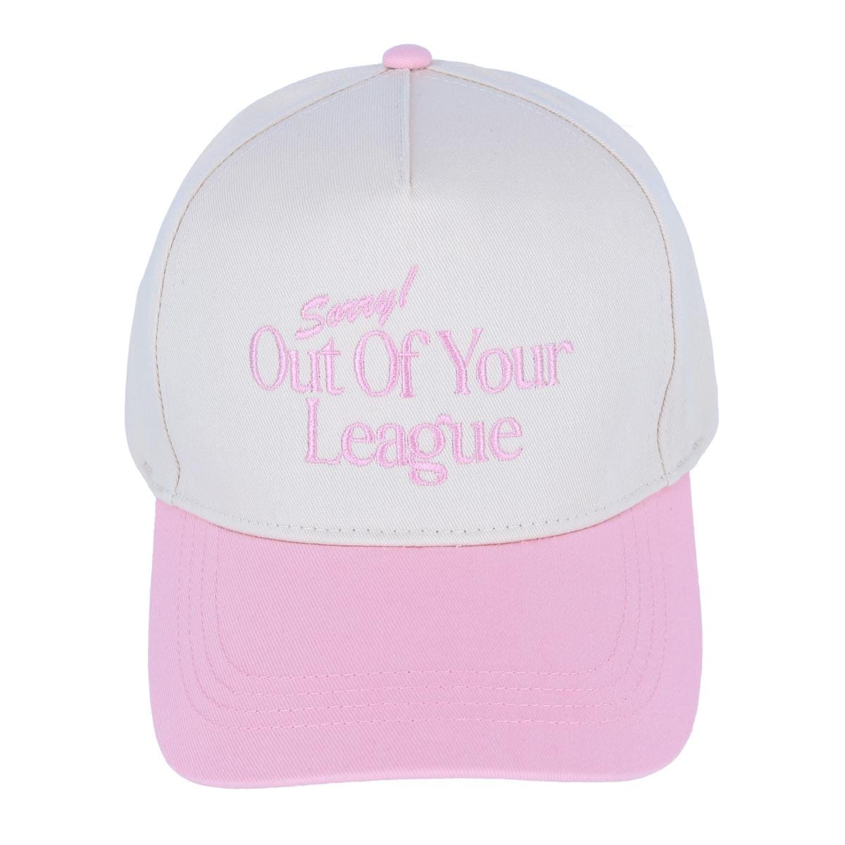David & Young Women's Out of Your League Two Toned Baseball Cap - Light Pink