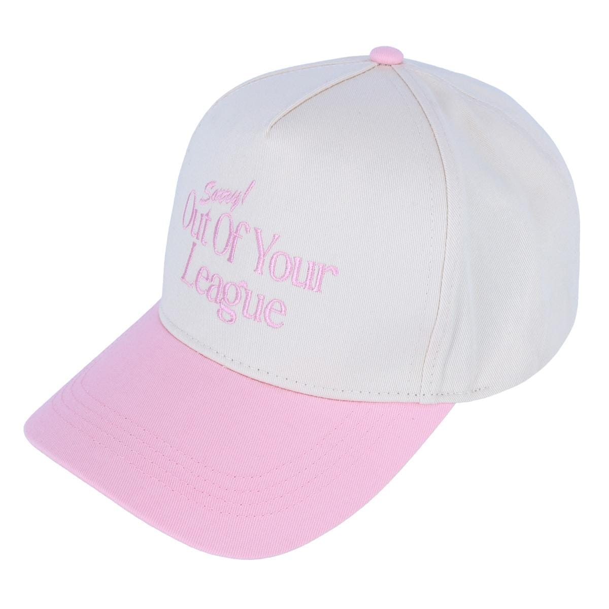 David & Young Women's Out of Your League Two Toned Baseball Cap - Light Pink