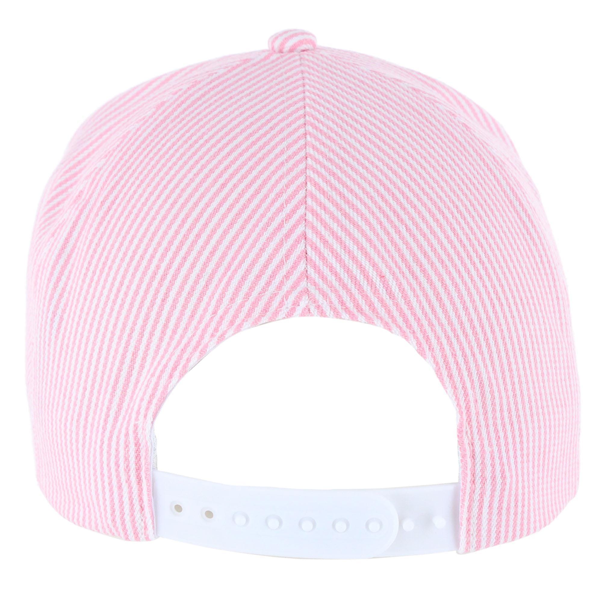 CTM® Women's Mama Striped Baseball Cap - Pink