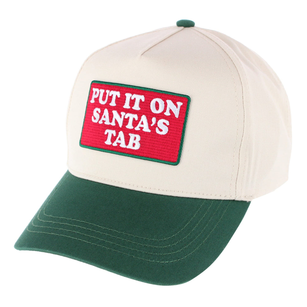 David & Young Women's Put it on Santa's Tab Trucker Hat - Green