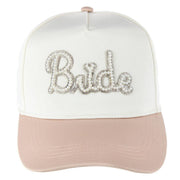 Bride To Be Satin Pearl Beaded Hat for Women