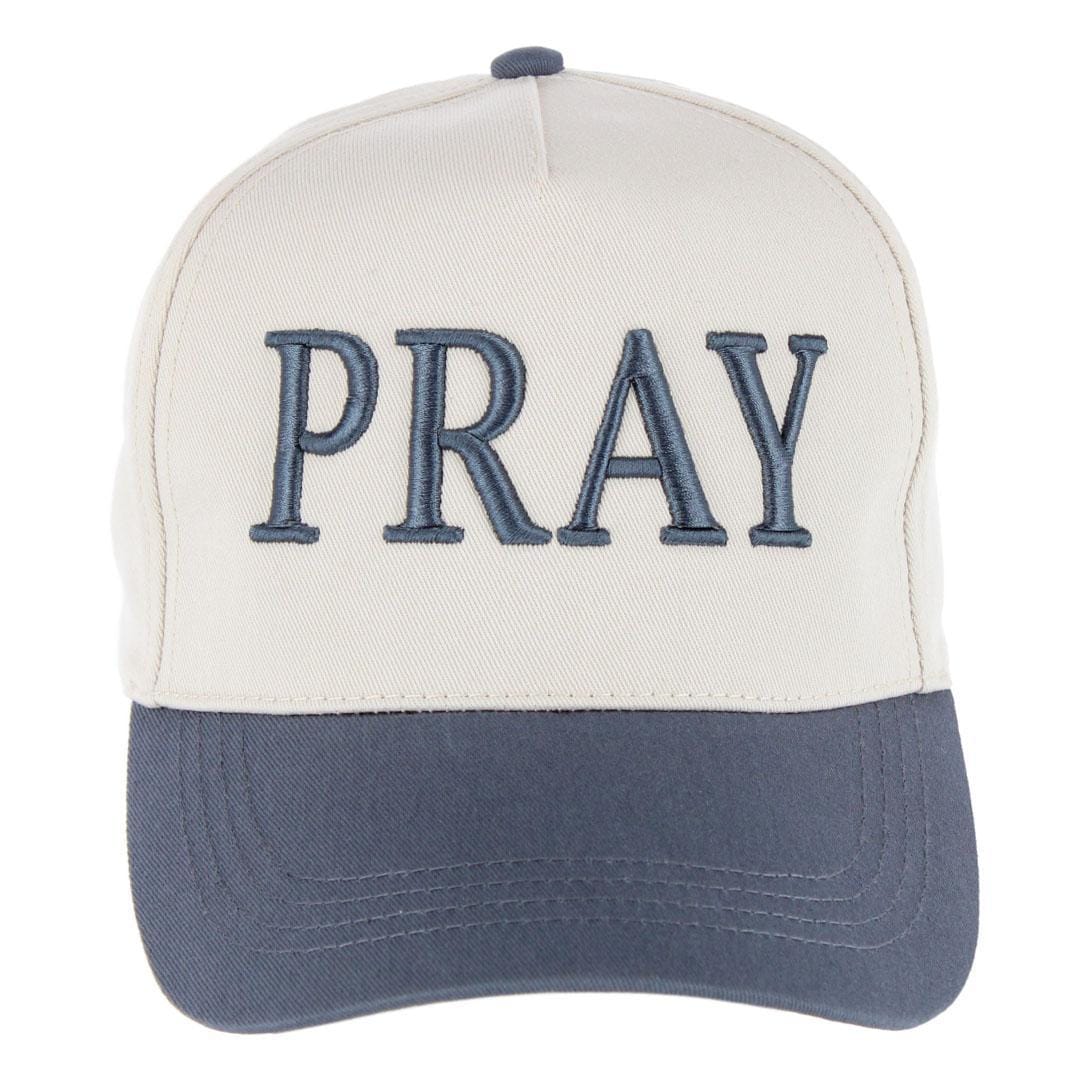 CTM® Unisex Pray Embroirdered Trucker Hat
