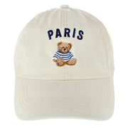 Women's Embroidered City Teddy Bear Baseball Cap