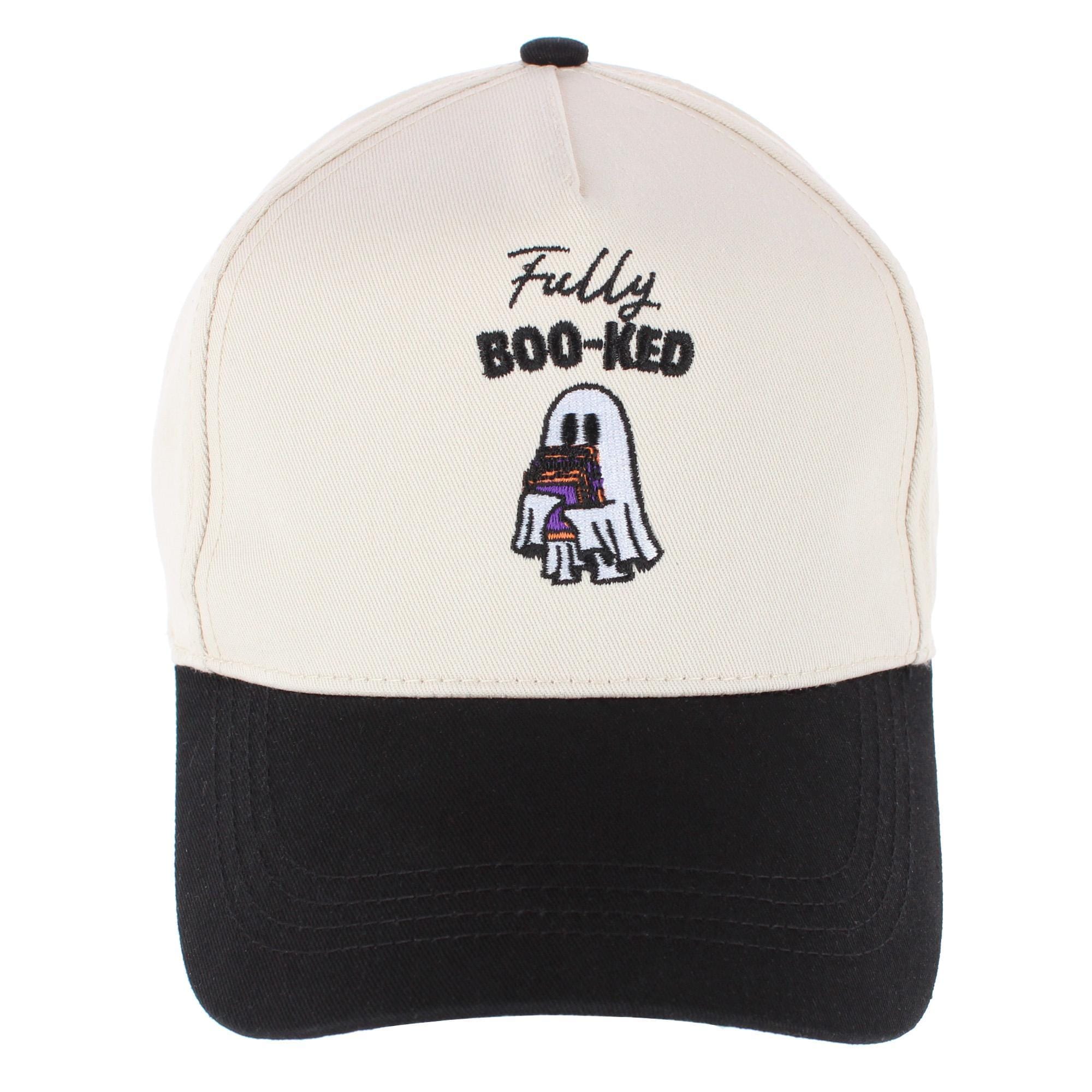 CTM® Women's Fully Boo-ked Two-Toned Trucker Cap - Black
