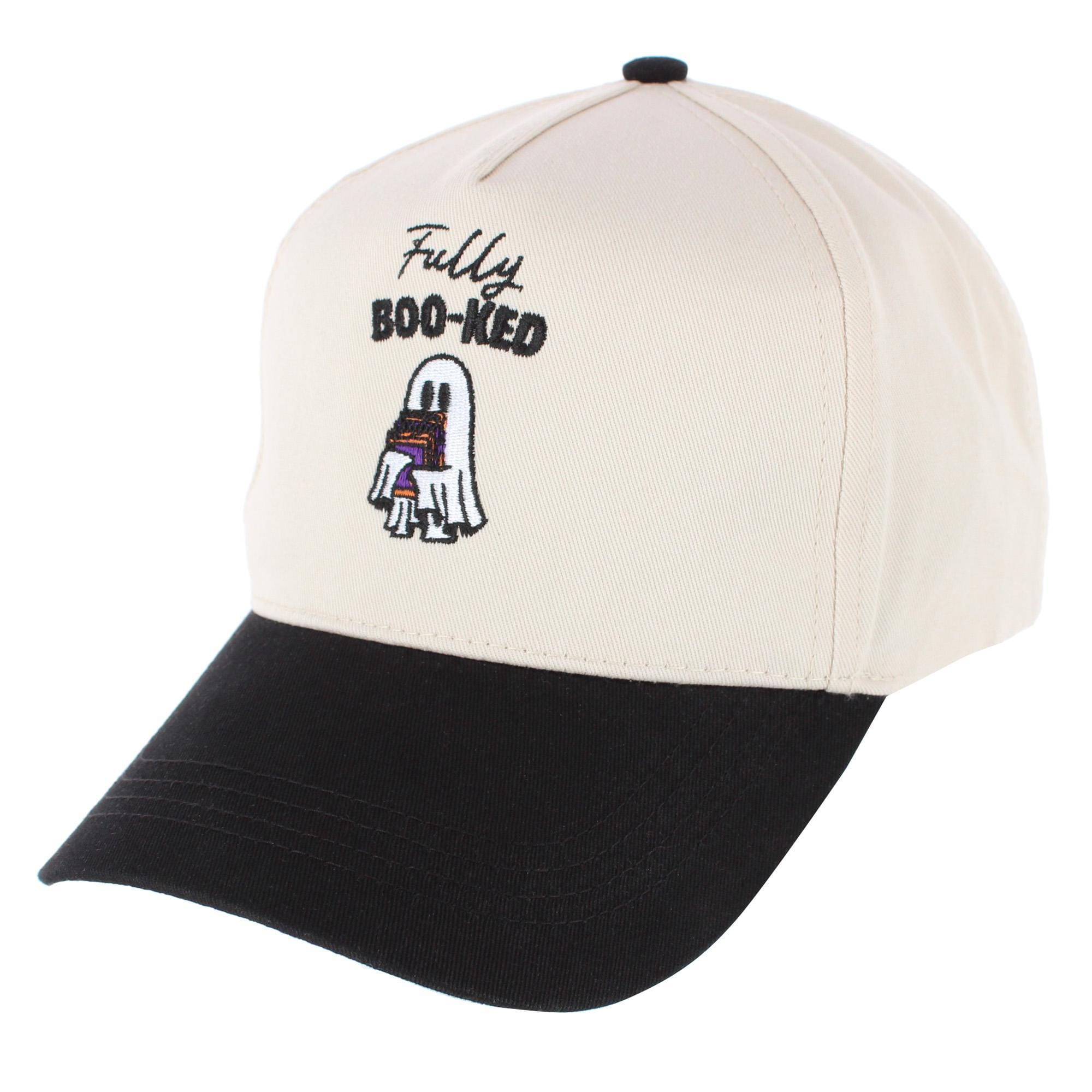 CTM® Women's Fully Boo-ked Two-Toned Trucker Cap - Black