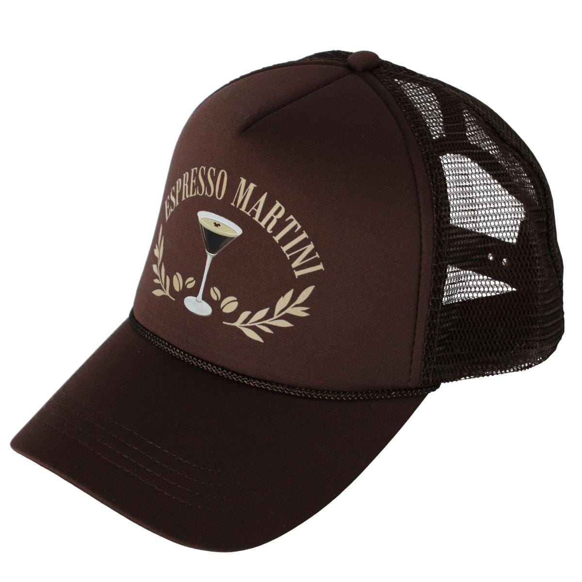 CTM® Women's Espresso Martini Trucker Hat - Brown