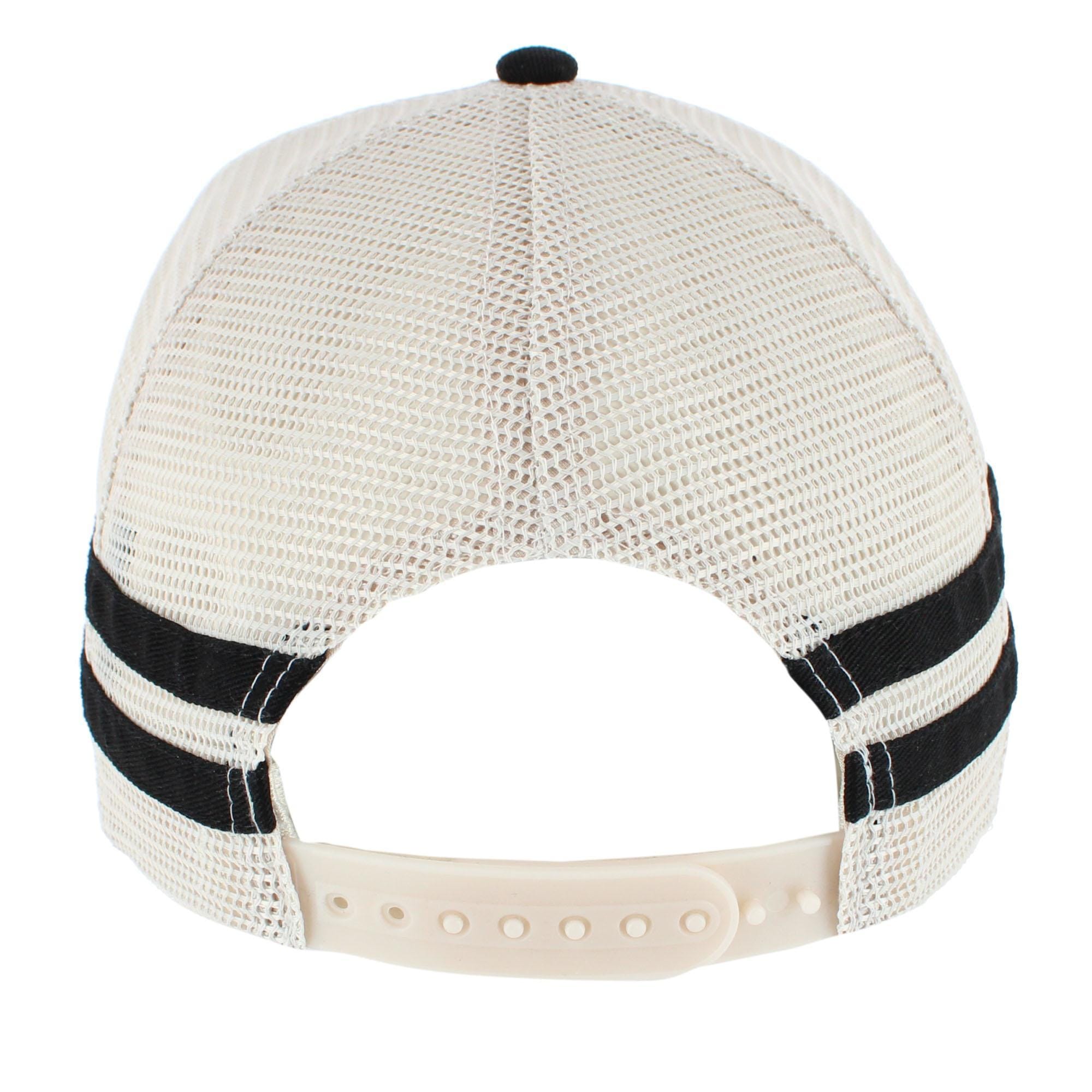 CTM® Men's Rod Father Fishing Emboridered Trucker Hat - Black