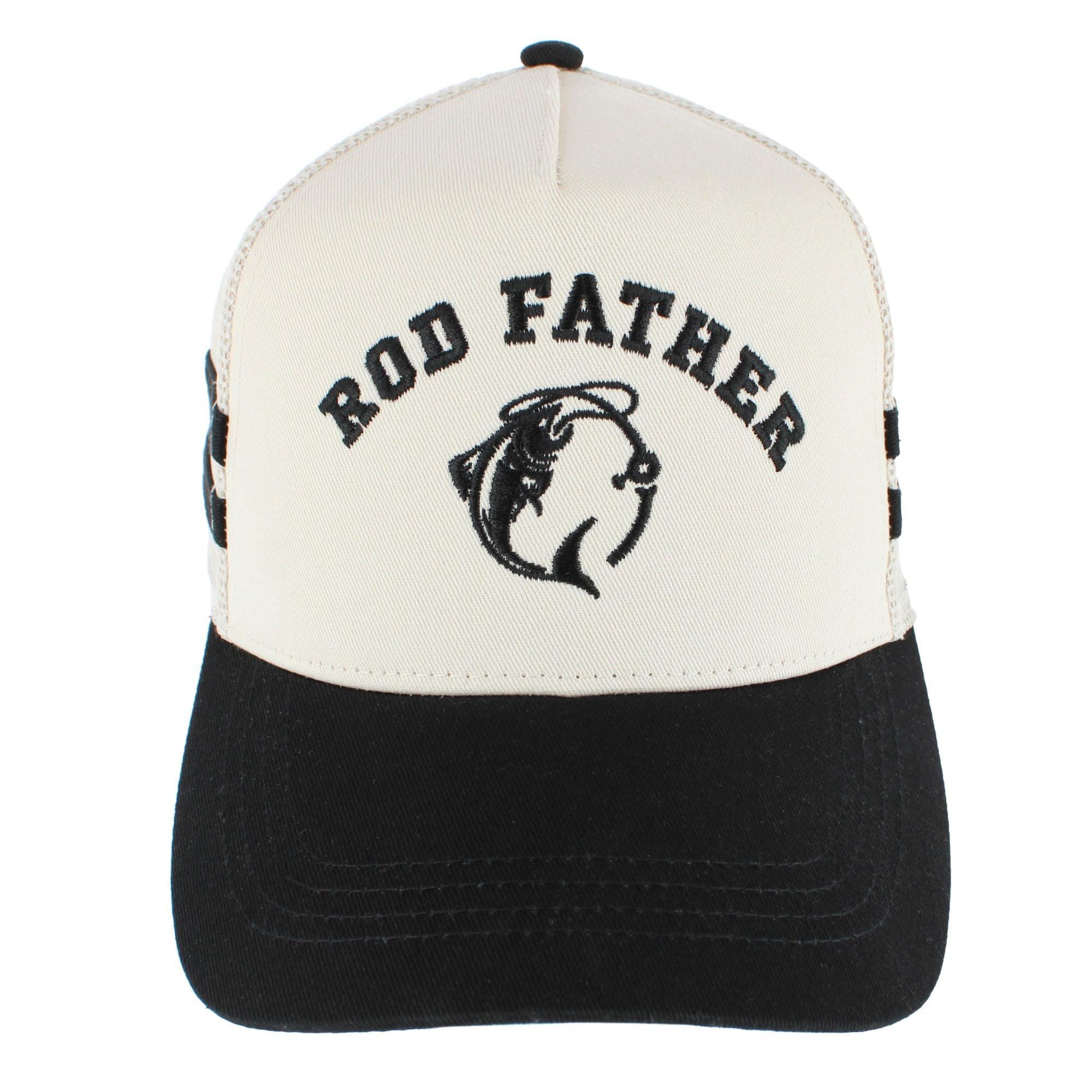 CTM® Men's Rod Father Fishing Emboridered Trucker Hat - Men's Rod Father Fishing Emboridered Trucker Hat