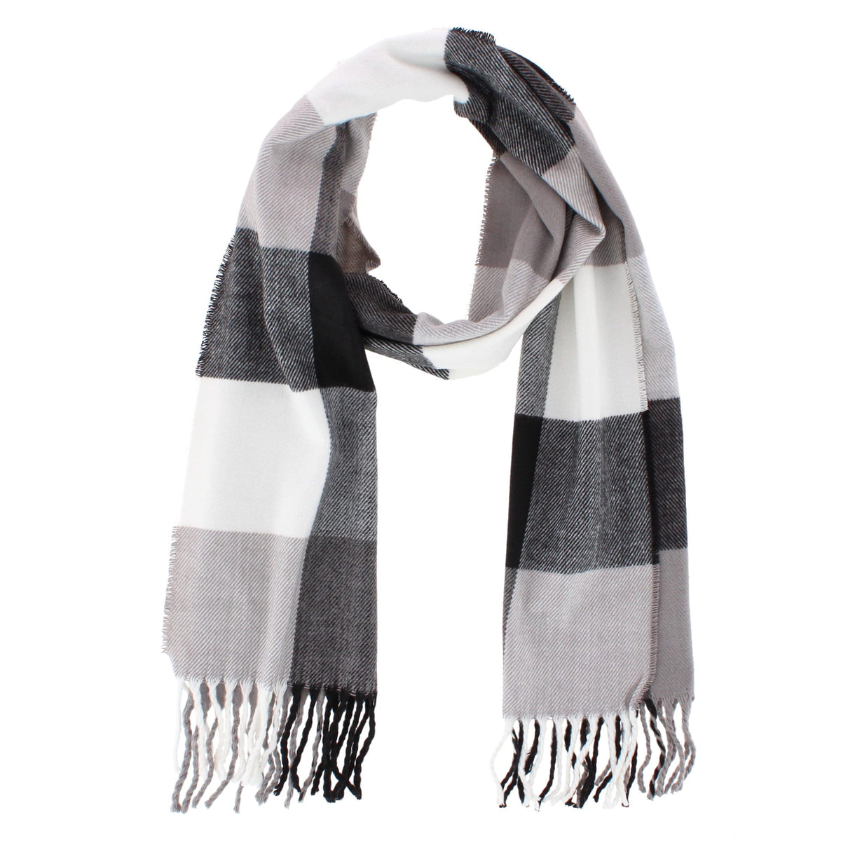 David & Young Women's Softer than Cashmere Square Plaid Winter Scarf