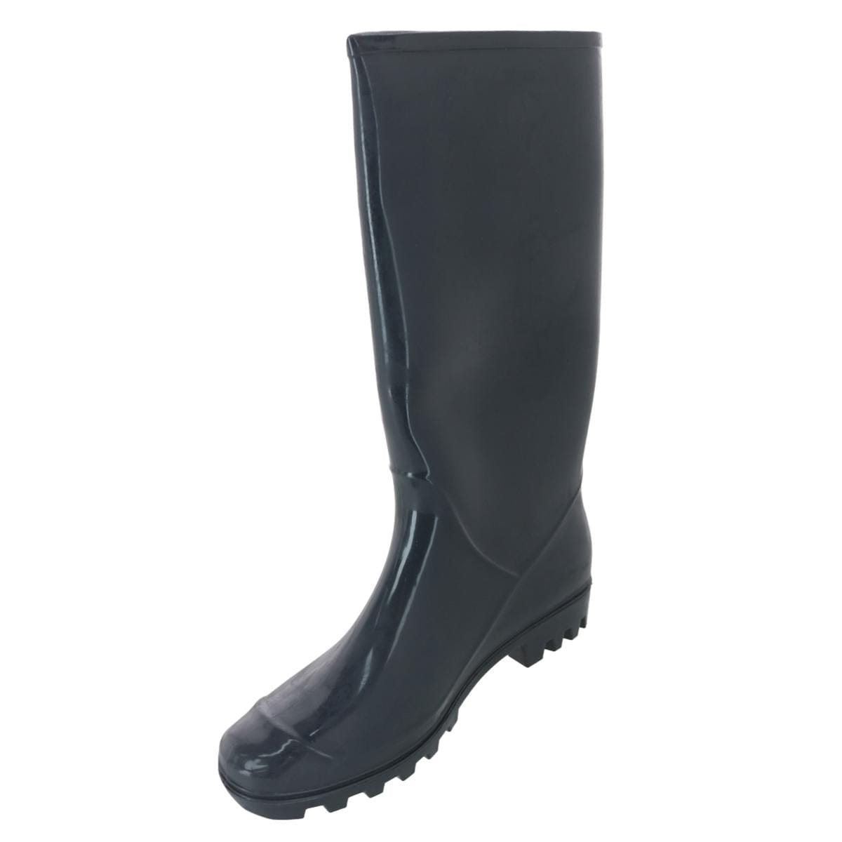 CTM® Women's Solid Color Water Resistant Rain Boots - Gray
