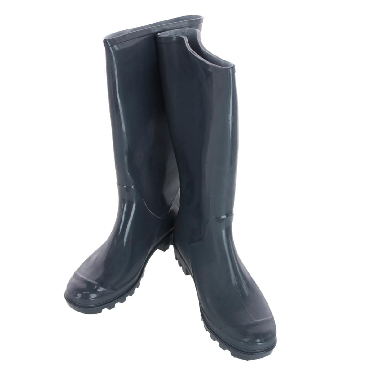 CTM® Women's Solid Color Water Resistant Rain Boots - Gray