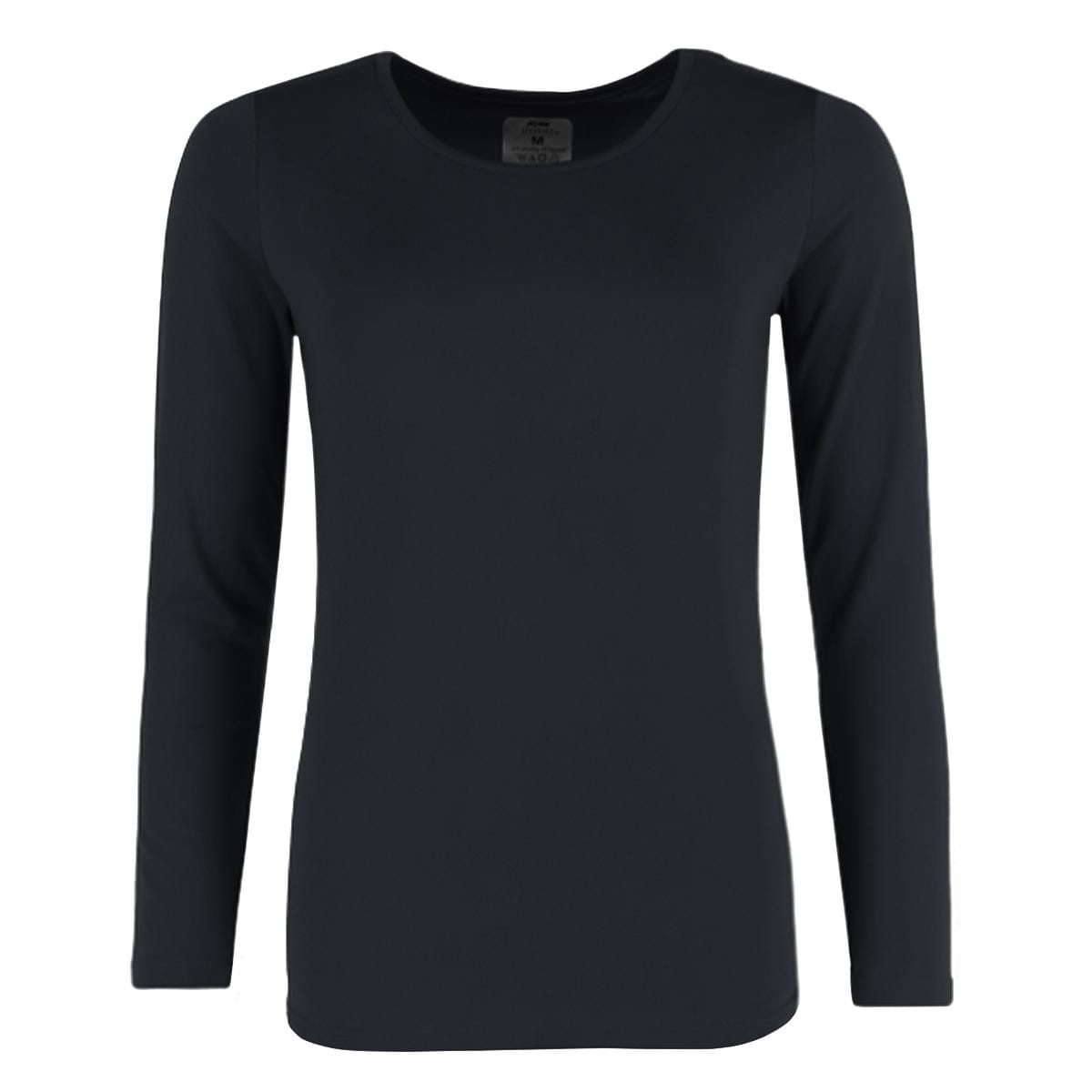 CTM® Women's Thermal Underwear Long Sleeve and Pant Set - Black
