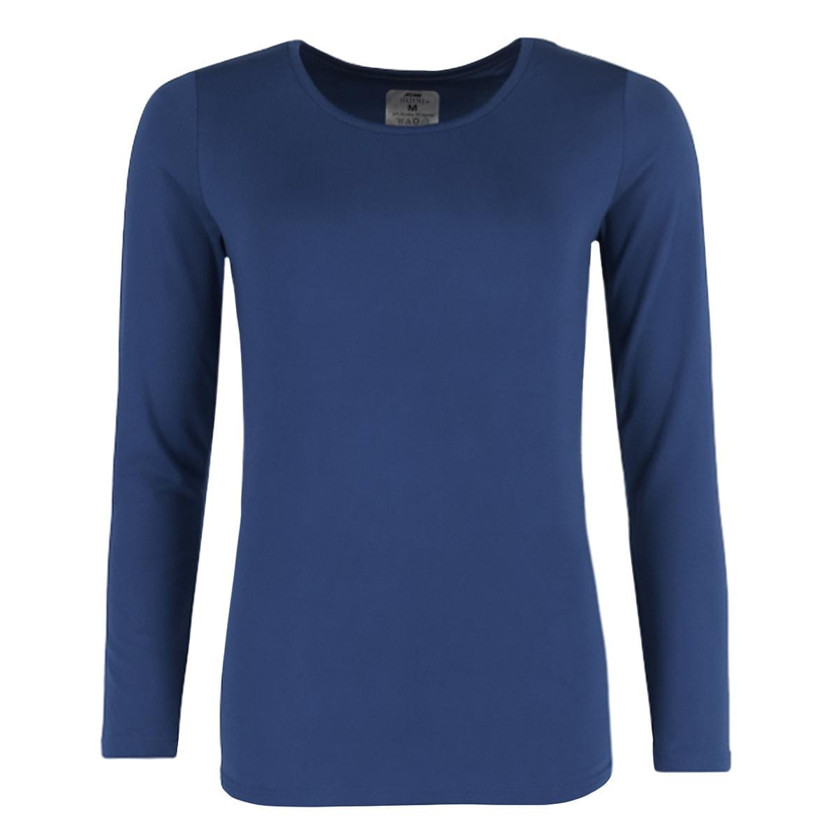 CTM® Women's Thermal Underwear Long Sleeve and Pant Set - Navy