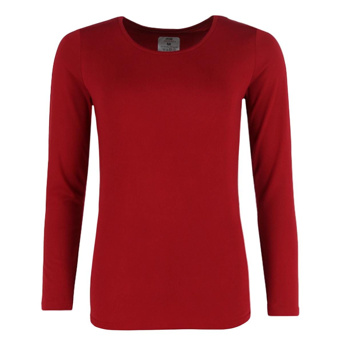CTM® Women's Thermal Underwear Long Sleeve and Pant Set - Red