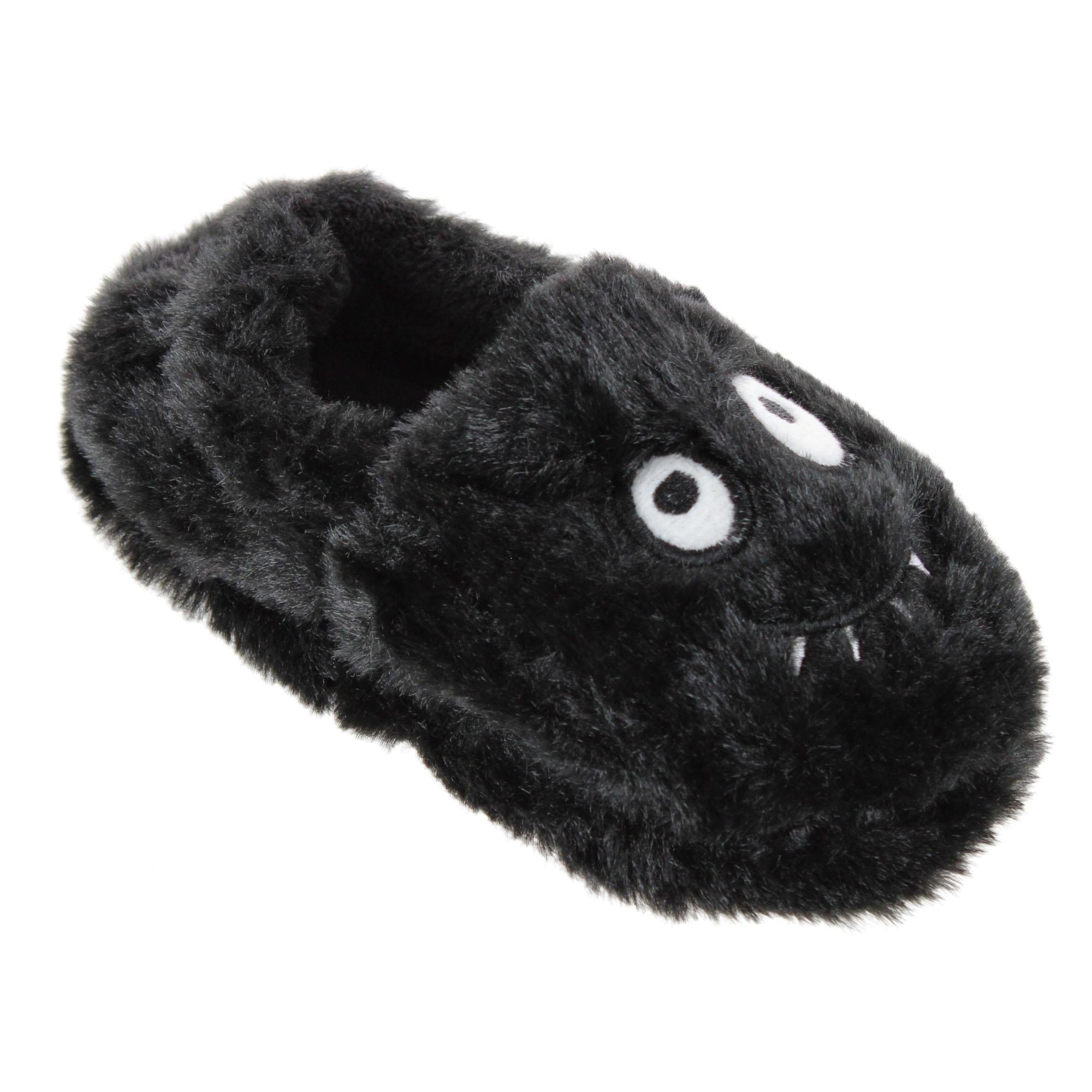 CTM® Toddler's Monster Fuzzy Assorted Slippers - Black