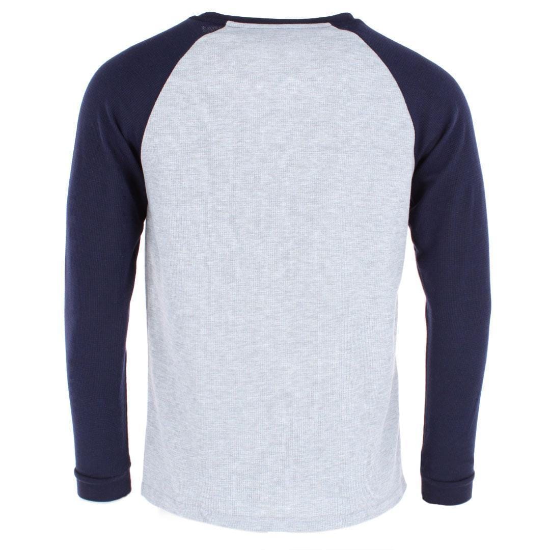 CTM® Men's Thermal Underwear Raglan Sleeve Shirt - Navy
