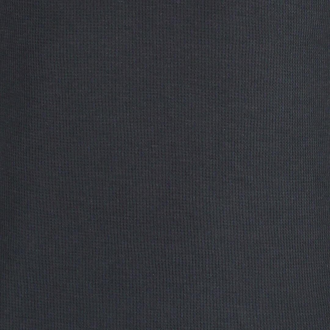 CTM® Men's Henley Thermal Underwear Shirt - Black