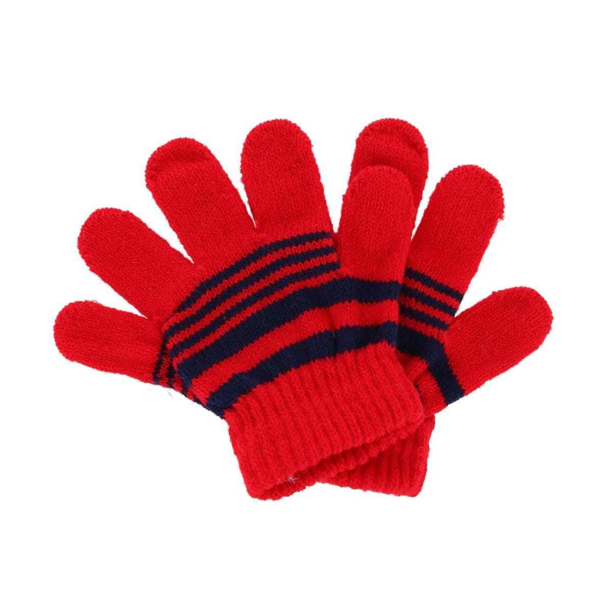 Heat Trendz Girl's Flower Hat Gloves and Scarf Winter Set - Red
