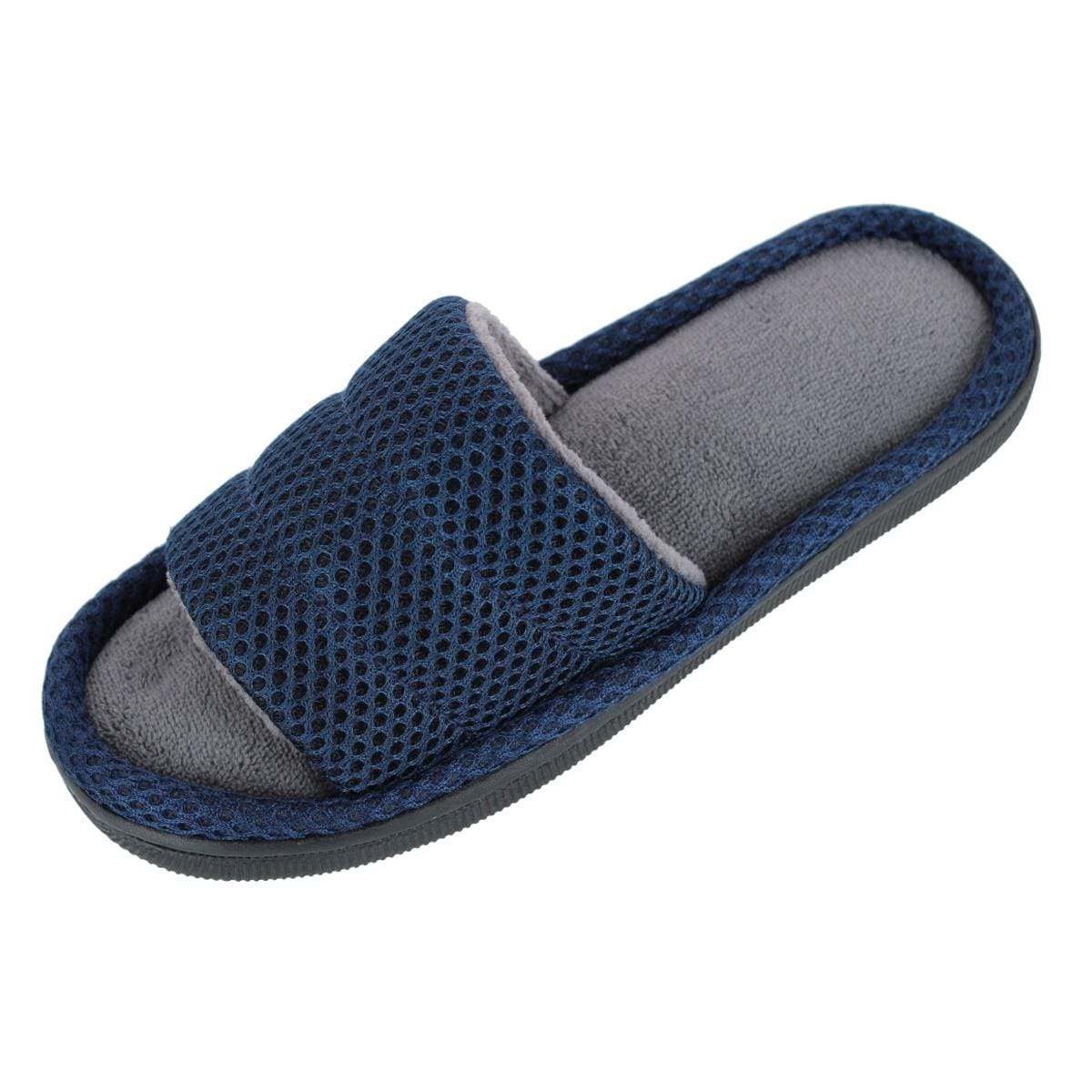CTM® Boy's Lightweight Open Toe Slide Slippers - Blue