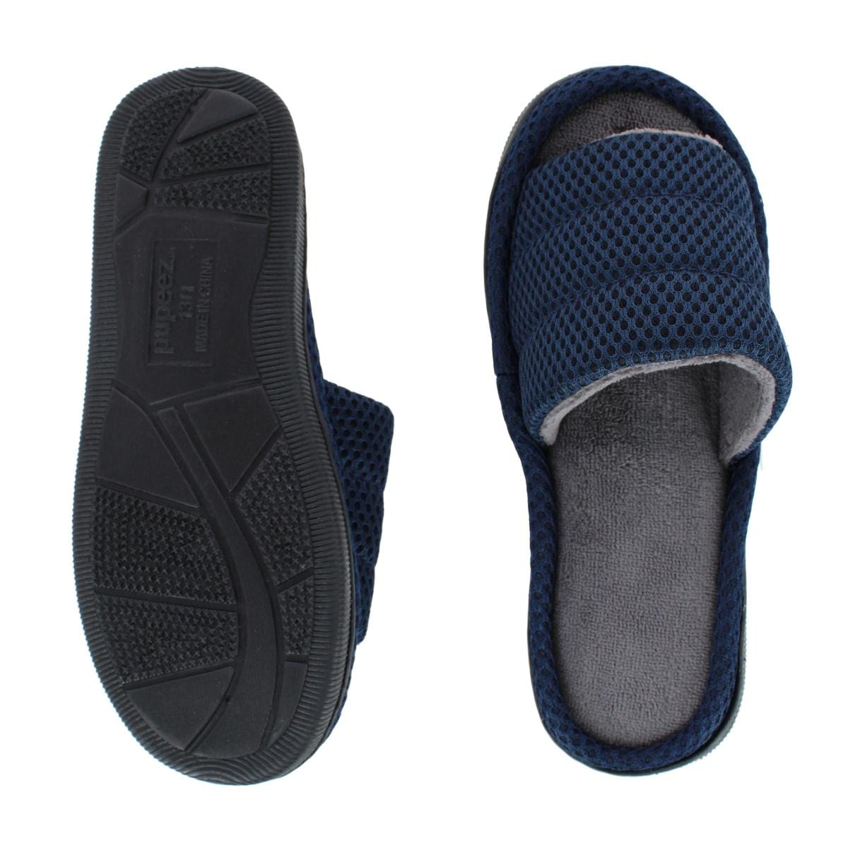 CTM® Boy's Lightweight Open Toe Slide Slippers - Blue