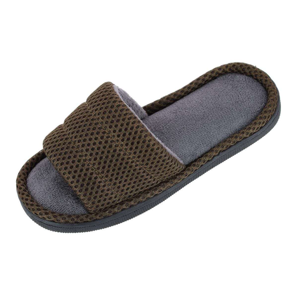 CTM® Boy's Lightweight Open Toe Slide Slippers - Green