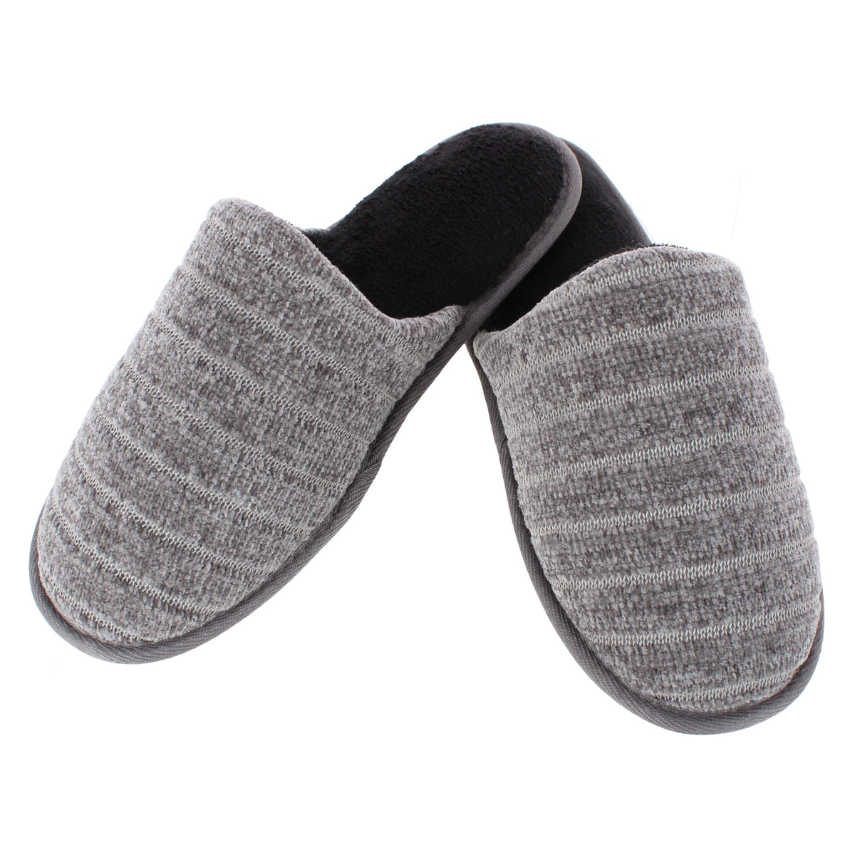 Roxoni Men's Classic Slide-On House Slippers Plush Indoor Outdoor - Men's Classic Slide-On House Slippers Plush Indoor Outdoor