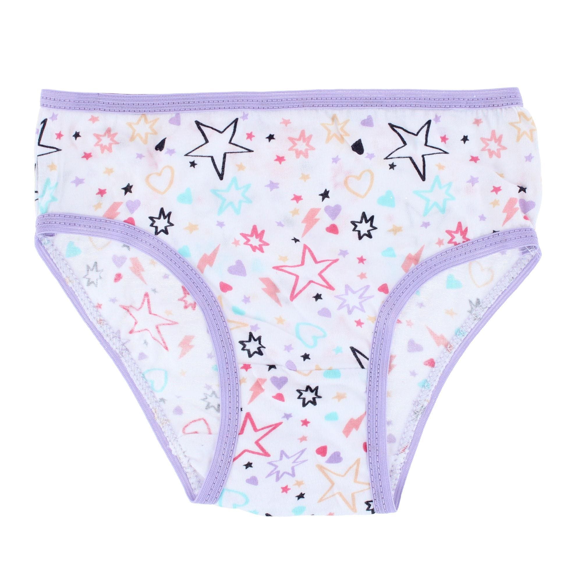 CTM® Girl's Unicorn Assorted Cotton Briefs Underwear (7 Pack) - Multicolor